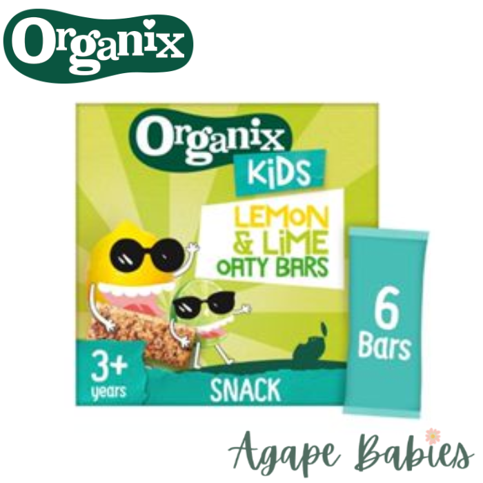 Organix Kids Lemon & Lime Oaty Bars, 6 x 23 g. exp-03/24