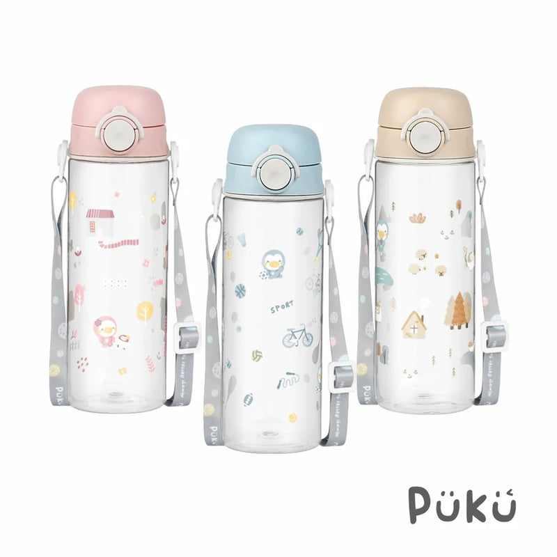 Puku Tritan Straw Bottle 330ml/500ml