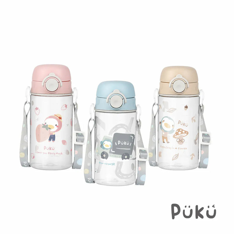 Puku Tritan Straw Bottle 330ml/500ml