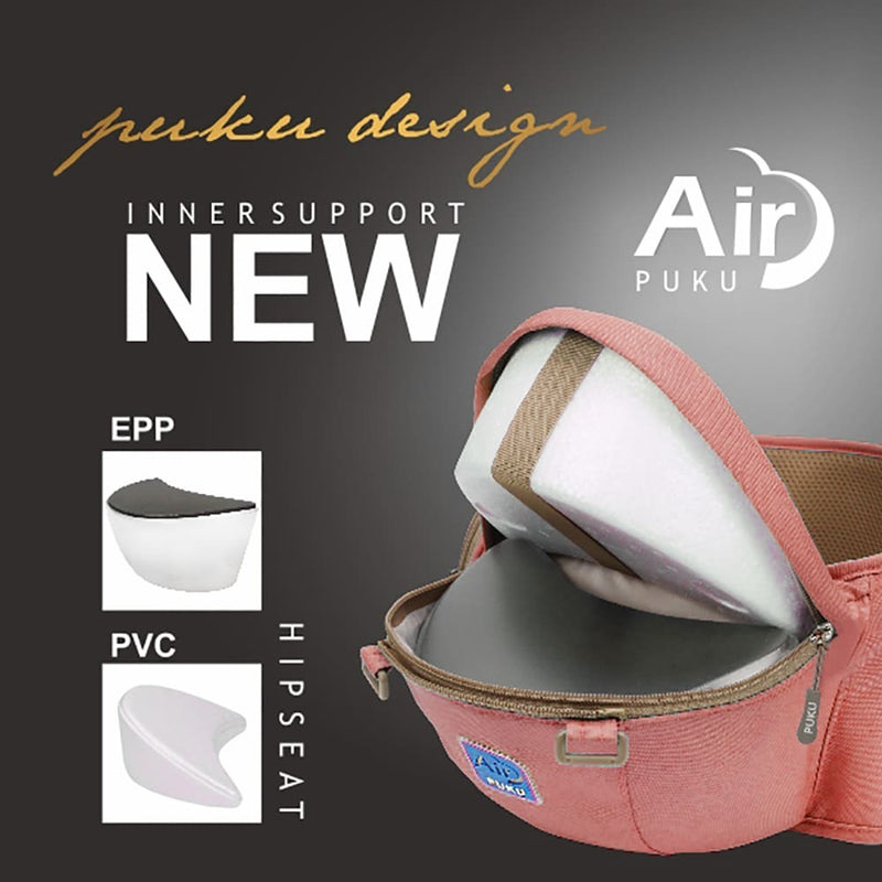 Puku Air Baby Hip Seat Carrier - Coral