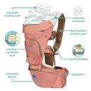 Puku Air Baby Hip Seat Carrier - Coral