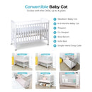 Palette Box Dreamer 7-in-1 Convertible Baby Cot - 2 Colors