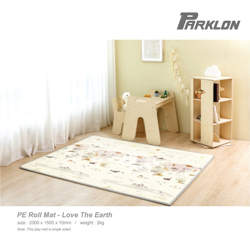 Parklon Single Sided PE Roll Mat Love The Earth (Size: 2000 x 1500 x 15mm)