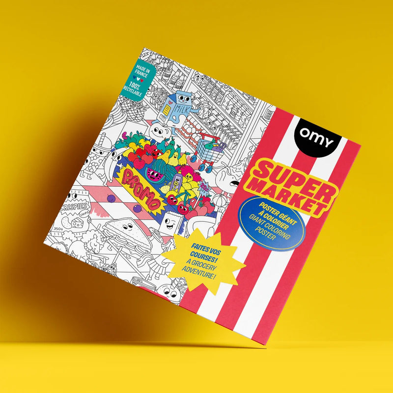 OMY Giant Colouring Poster - Supermarket