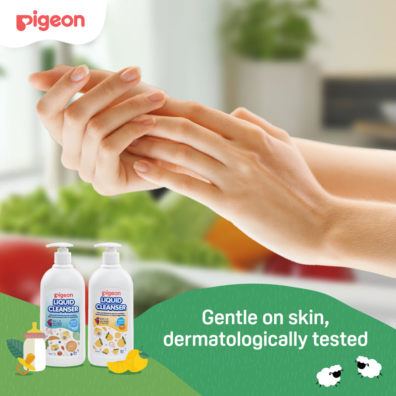 Pigeon Liquid Cleanser Regular 700ml + 650ml(Refill) [Bundle Pack]