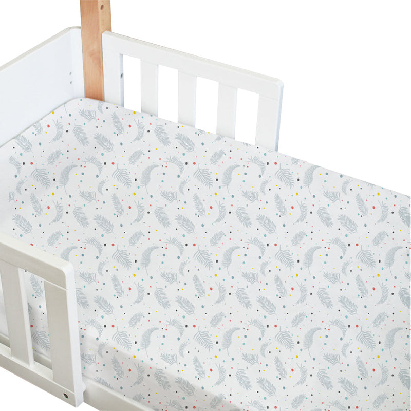 [1 Yr Warranty] Babyhood Riya Cot 5-in-1 White/Beech + Breathe Eze Tm Standard Cot Mattress (Bundle)