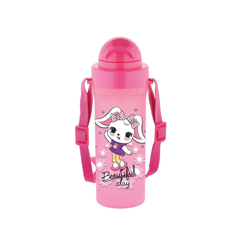 [3 Pack] Renga Migo Water Bottle With Straw And Shoulder Strap - 300ML (2 Colors)