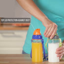 Renga Sonic Tritan Water Bottle With Straw And Shoulder Strap - 500ML- 3 Variant