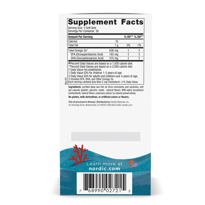 Nordic Naturals Children's DHA™ Xtra, 90 softgels. Exp : 02/28