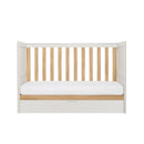 Tutti Bambini Riley Mini Cot Bed with Drawer Maple Oak/White