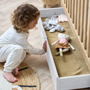 Tutti Bambini Riley Mini Cot Bed with Drawer Maple Oak/White