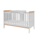 Tutti Bambini Rio Cot Bed with Cot Top Changer - Dove Grey/Oak