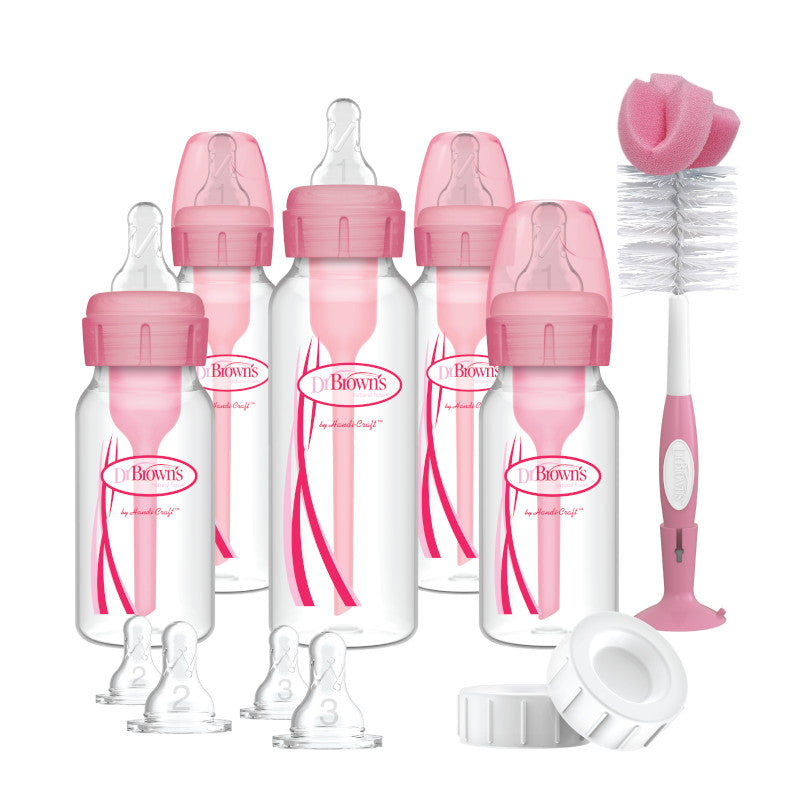 Dr Brown's PP Options+ Narrow-Neck Bottle Pink Gift Set