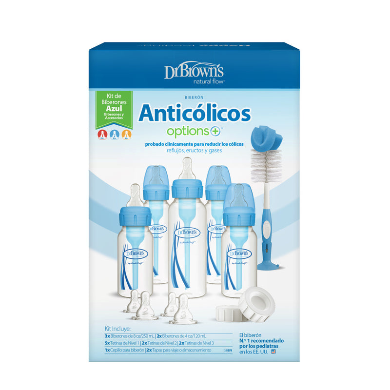 Dr Brown's PP Options+ Narrow-Neck Bottle Blue Gift Set