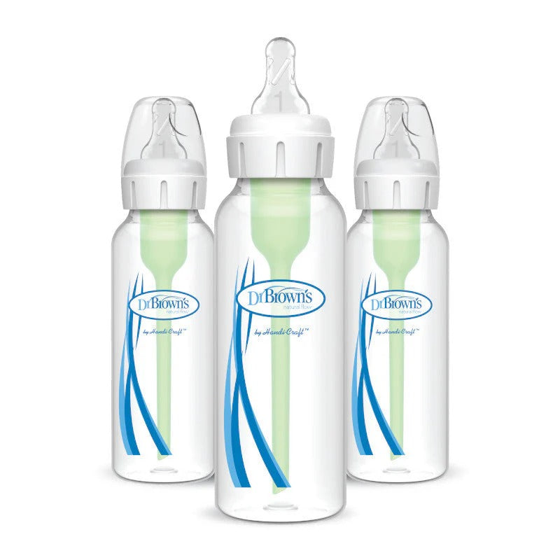 Dr Brown's PP Narrow-Neck "Options+" Bottle, 8OZ/250ML [3-PACK]