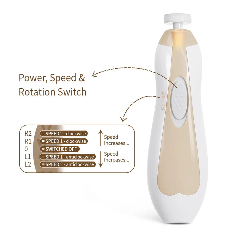 Haakaa Electric Nail Care Set - Acorn