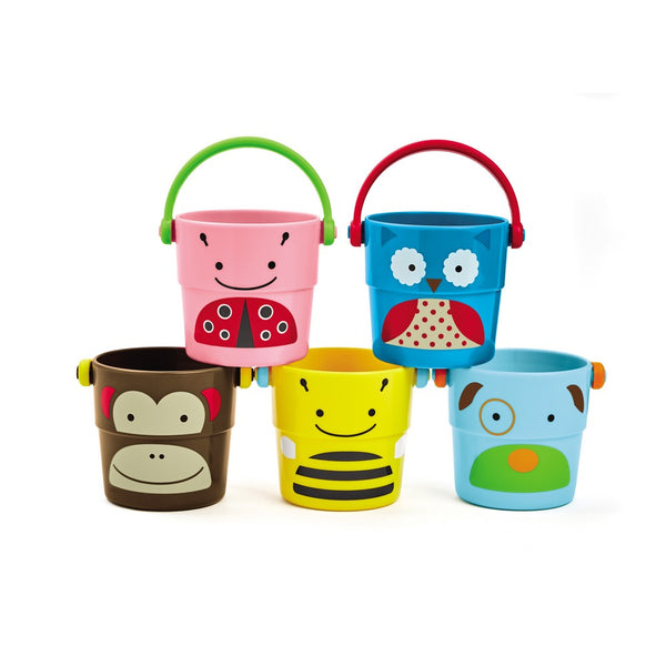 Skip Hop Explore & More Zoo Stack & Pour Buckets - Stack & Pour Buckets- CCC
