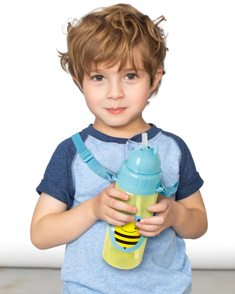 Skip Hop Zoo PP Straw Bottle (Long Strap) - Bee