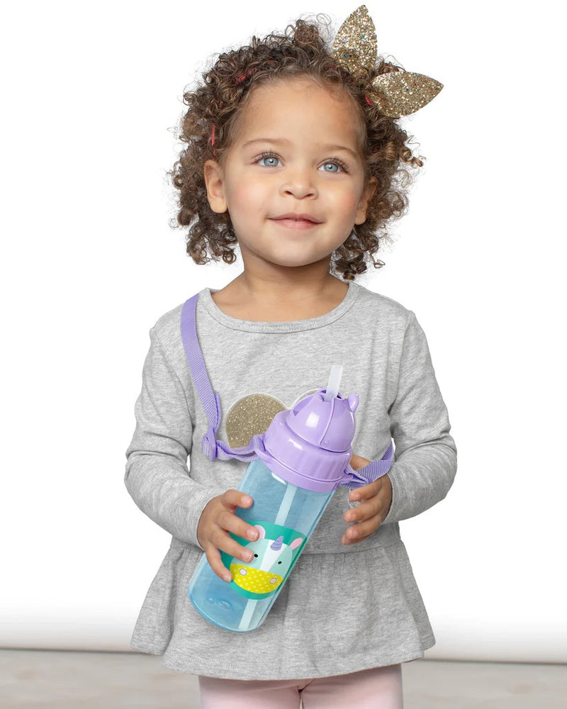 Skip Hop Zoo PP Straw Bottle (Long Strap) - Unicorn