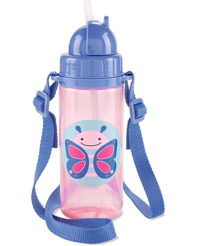 Skip Hop Zoo PP Straw Bottle (Long Strap) - Butterfly