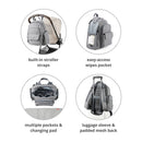 Skip Hop Luna Nappy Backpack - Heather Grey