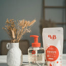 [2-Pack] B&B Feeding Bottle Cleanser (Foam) - Bottle/Refill Pack