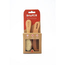 [2-Pack] Snapkis Baby Wooden Brush & Comb Set
