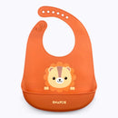 [2 Pack] Snapkis Oh-So-Soft Silicone Bib V2 - 4 Designs