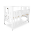 Babyhood Fold N Go Cot Whit + Breathe Eze Tm Standard Cot Mattress 1200 x 600 [Bundle Pack] (1 yr warranty)