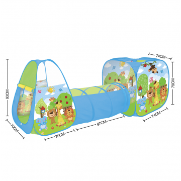 Lucky Baby Play Tent - Safari Tunnel