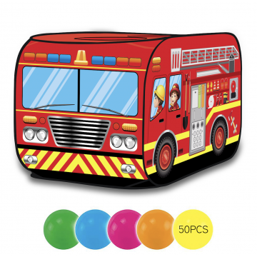 Lucky Baby Fire Engine Exploration Playhouse