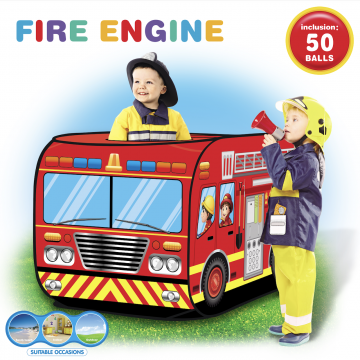 Lucky Baby Fire Engine Exploration Playhouse