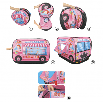 Lucky Baby Ice Cream Truck Exploration Playhouse