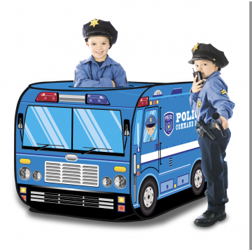 Lucky Baby Police Car Exploration Playhouse