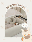 Lolbaby Cotton Embroidery Bumper Bed with Hanging Toy and Canopy (170x120x55cm) - 8 Designs
