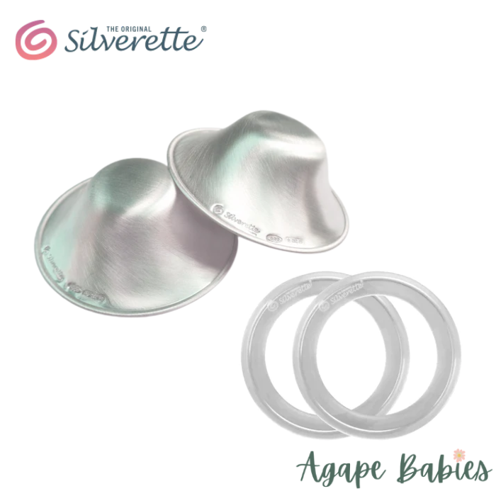 Silverette Silver Nursing Nipple Cups  XL & Ofeel Ring (Combo)