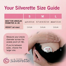 Silverette Silver Nursing Nipple Cups (1 Pair) - Small (S)