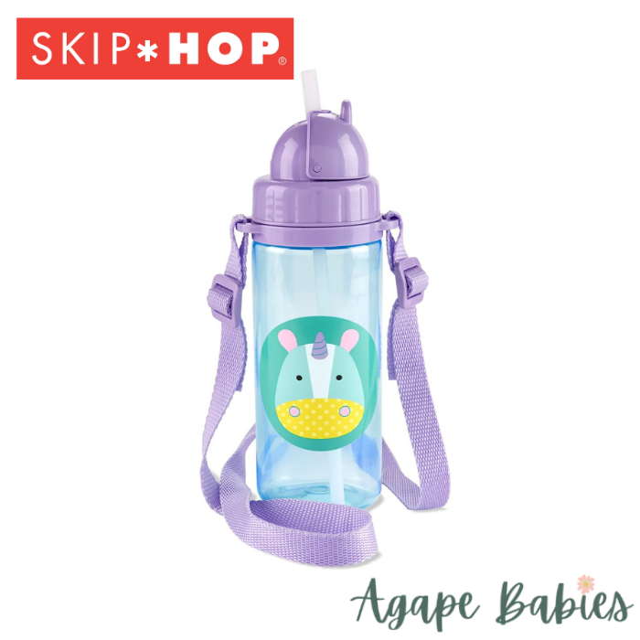 Skip Hop Zoo PP Straw Bottle (Long Strap) - Unicorn