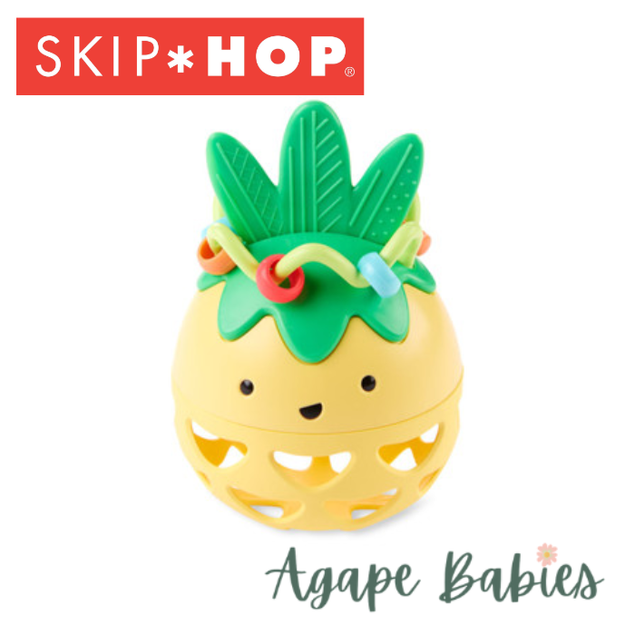 Skip Hop Farmstand Roll Around Pineapple Rattle Baby Toy