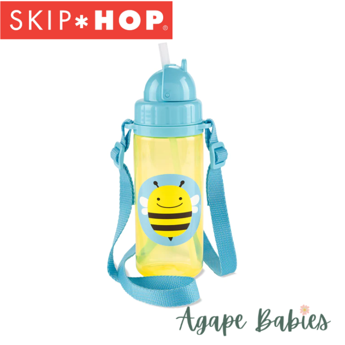 Skip Hop Zoo PP Straw Bottle (Long Strap) - Bee
