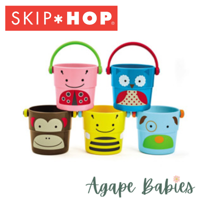 Skip Hop Explore & More Zoo Stack & Pour Buckets - Stack & Pour Buckets- CCC