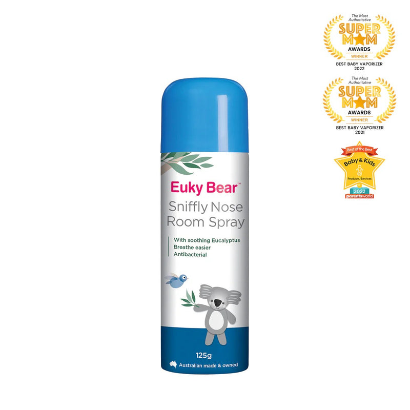 [Bundle Of 2] Euky Bear Sniffly Nose Room Spray (125g) Exp: 03/24