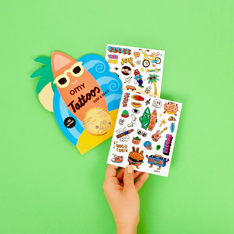 [2 pack] OMY Tattoos - 4 Designs