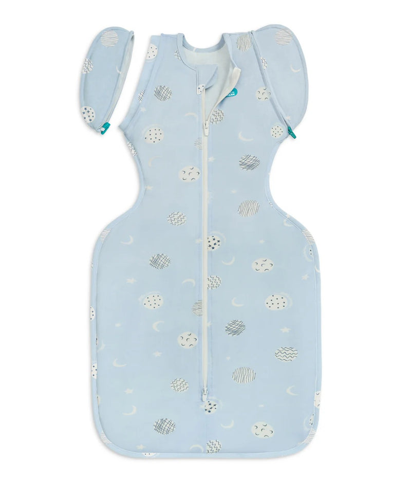 Love To Dream Swaddle Up Transition Bag Bamboo Lite Little Dreamer Light Blue