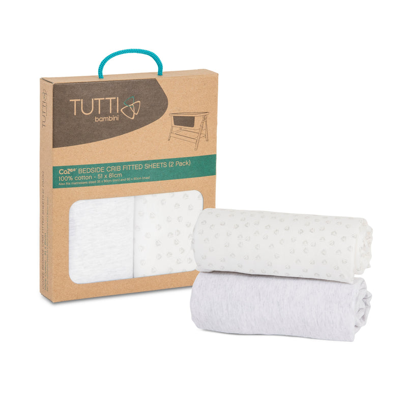[2-Pack] Tutti Bambini CoZee Fitted Sheets (2Pcs/Pack)