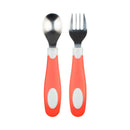 [Bundle of 3 ] Dr.Brown's Soft Grip Spoon & Fork Set - 3 Color