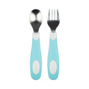 [Bundle of 3 ] Dr.Brown's Soft Grip Spoon & Fork Set - 3 Color