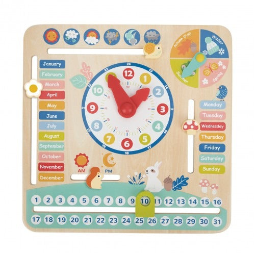Montessori Educative Learning Wooden My Calendar Activity Toy