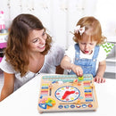 Montessori Educative Learning Wooden My Calendar Activity Toy