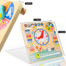 Montessori Educative Learning Wooden My Calendar Activity Toy